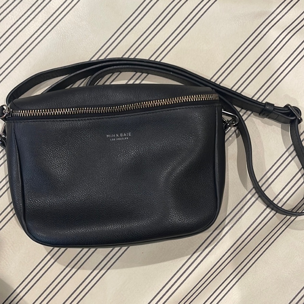 Mine Baie | Mina Fanny | Leather | Black and Gun Metal